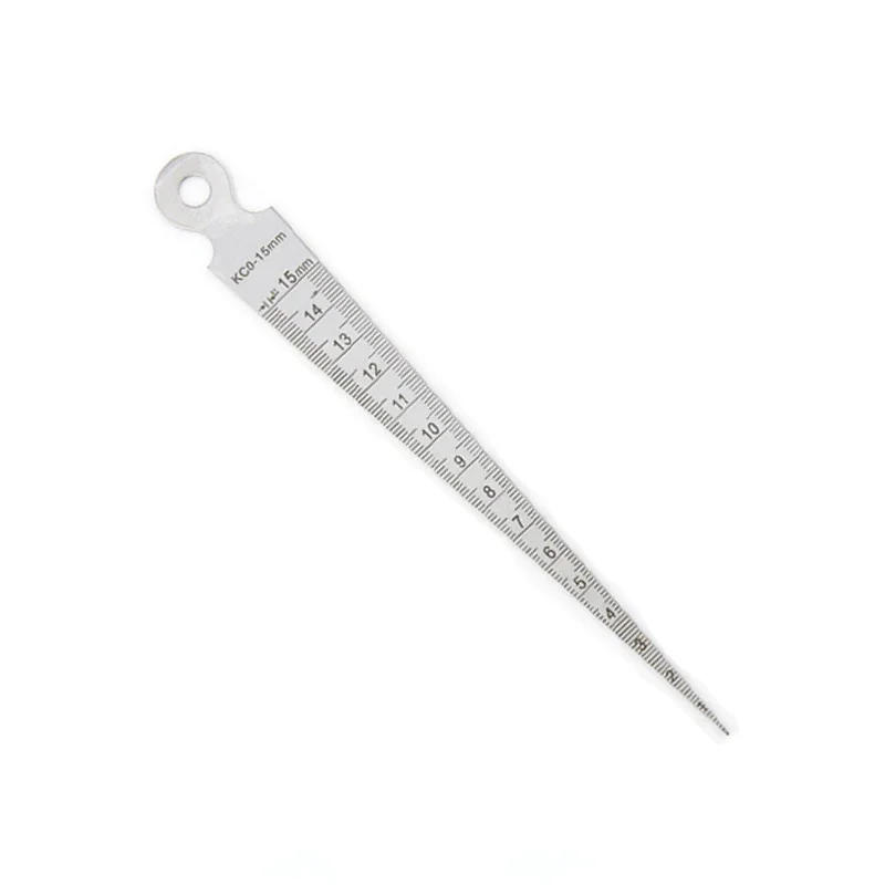 Description Picture 5 of item1-15mm Wedge Feeler Gauges For Measurement Clearance Ruler Gap Ruler Filler Gauge Measuring Probes Thickness Meter Steel Ruler