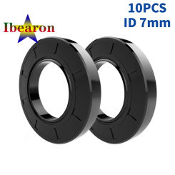 10PCS TC ID 7mm Framework Oil Seal NBR(Nitrile Rubber Buna) Sealing Gasket High Quality Standard Parts