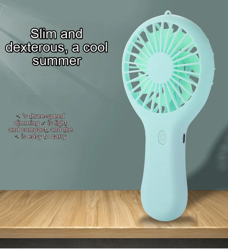 Description Picture 2 of itemPortable Handheld Fan USB Charging Mini Fan With 3 Speed High Wind Desktop Office Travel Pocket Handheld Small Charging Fan