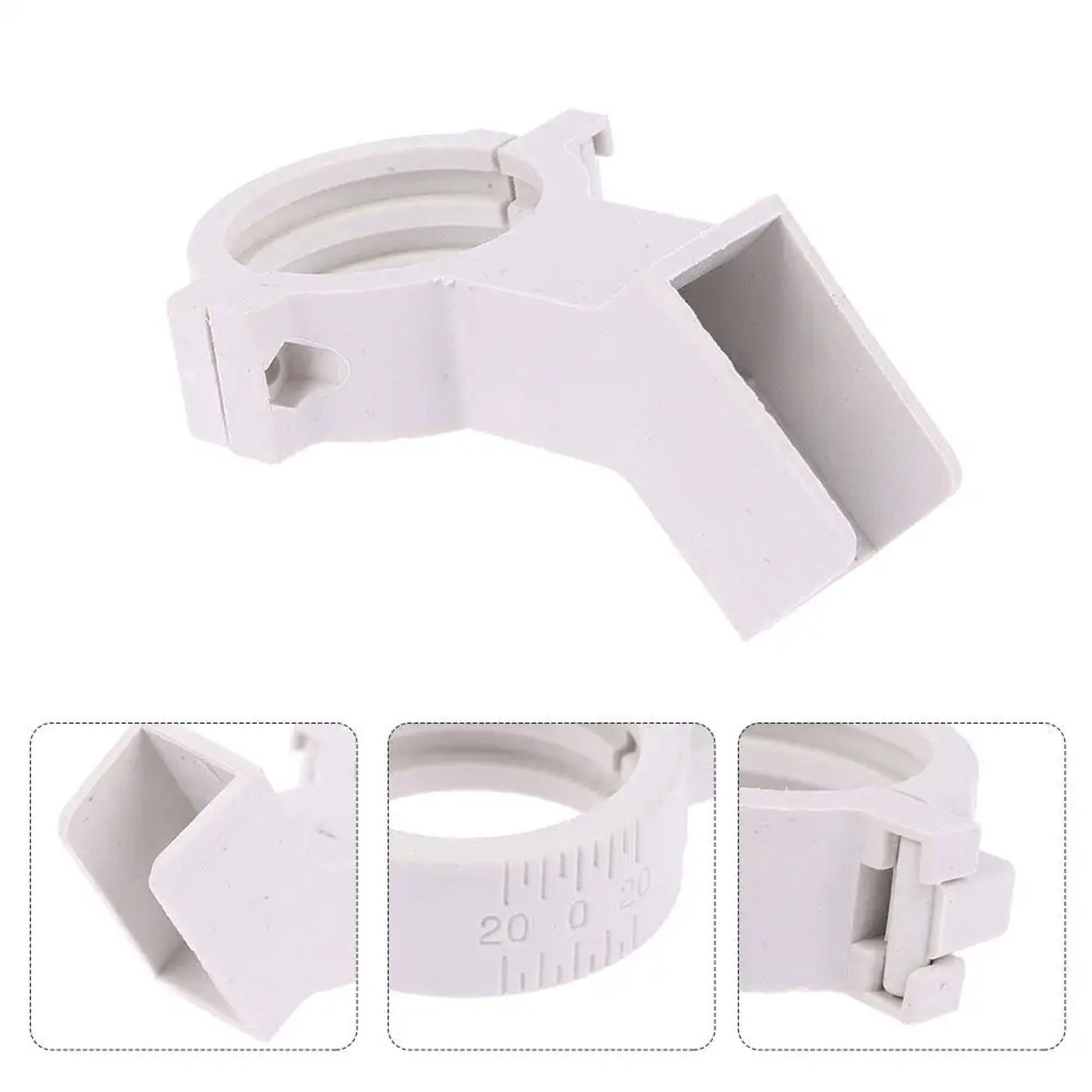 Description Picture 5 of itemWhite Thickening Elevision Antenna Clamp Fixture Bracket Antenna Clip Head Clamp Satellite Pass Universal Household Tv A8M1