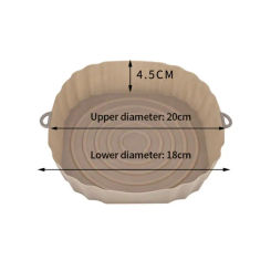 Air Fryer Pan Silicone Basket Airfryer Oven Baking Silicone Tray Reusable Airfryer Pot Pan Liner Mold Pizza Fried Chicken Tools