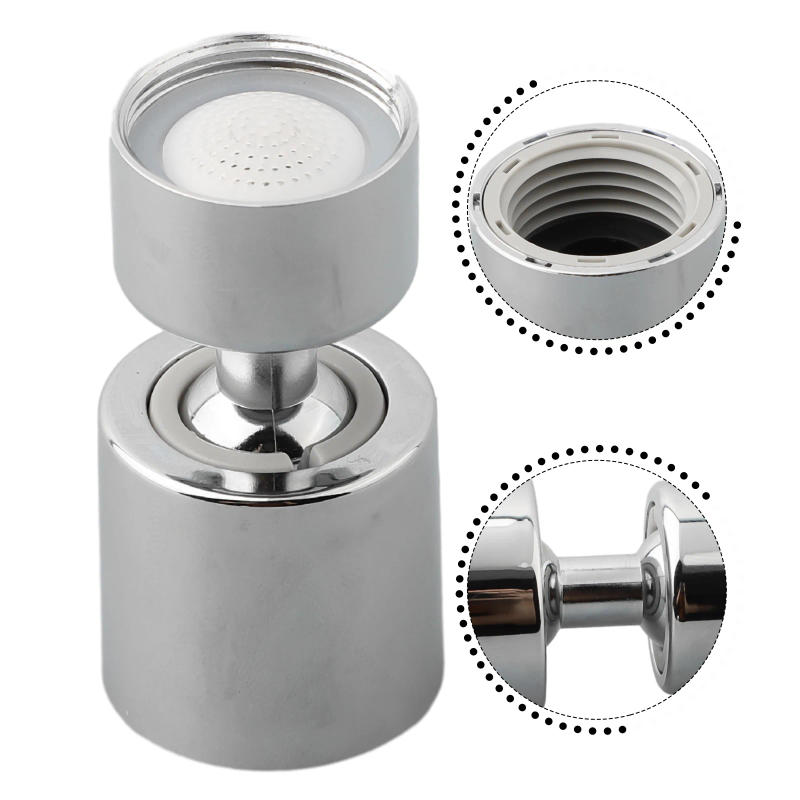 Description Picture 4 of item360 Degree Swivel Brass Faucet Aerator Water Bubbler Saving Tap For Bathroom Kitchen Bidet Faucet Filter Tap Connector Accessory