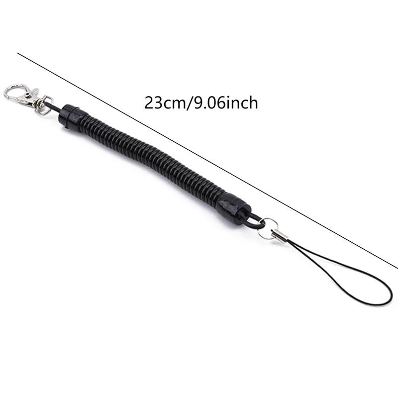 Description Picture 4 of itemElastic Lanyard Rope Tactical Anti-lost Military Spring Safety Strap Gun Rope For Key Ring Chain Flashlight Hunting Accessories