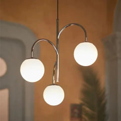 Modern Glass Ball Chandelier Living Room Pendant Light Ceiling Mounting Suspension Lamp Hanging Home Appliance Lustre De Salon