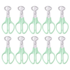 10pcs Quail Eggs Scissors, Stainless Steel Quail Egg Cutter, Bird Quail Egg Opener Kitchen Egg Shears Tool