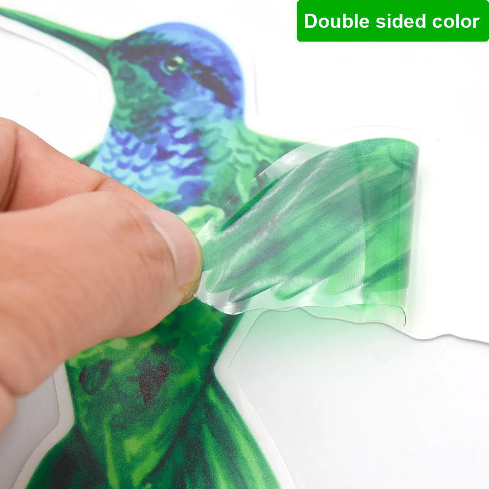 Description Picture 3 of item6Pcs/set Bird Anti-bird 3D Impact Warning Electrostatic Sticker Cat Dinosaur Butterfly Glass Sticker Glueless PVC Window Film