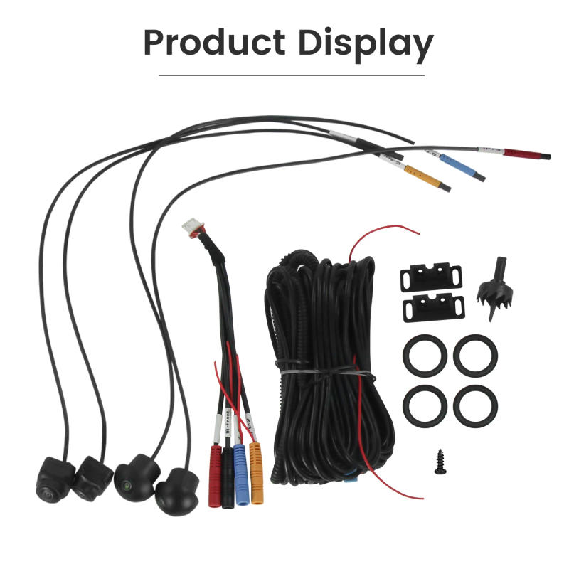 Description Picture 4 of itemCar 360° Panoramic Right+Left+Front+Rear View Camera System 1080P UHD Bird View With Night Vision Camera For Android Auto Radio