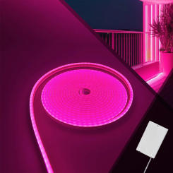 Battery Box Neon Light Dc5v Romantic Pink Flexible Led Logo Neon Light Diy Modeling Suitable for Indoor and Outdoor Decoration Waterproof Led Light Strip