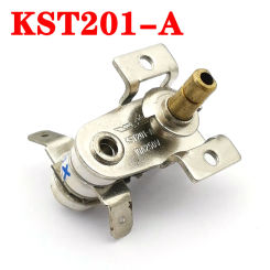 1pc AC 250V 10A 16A Adjustable Temperature Switch Bimetallic Heating Thermostat KST201-A For Electric Oven thermostat Switch