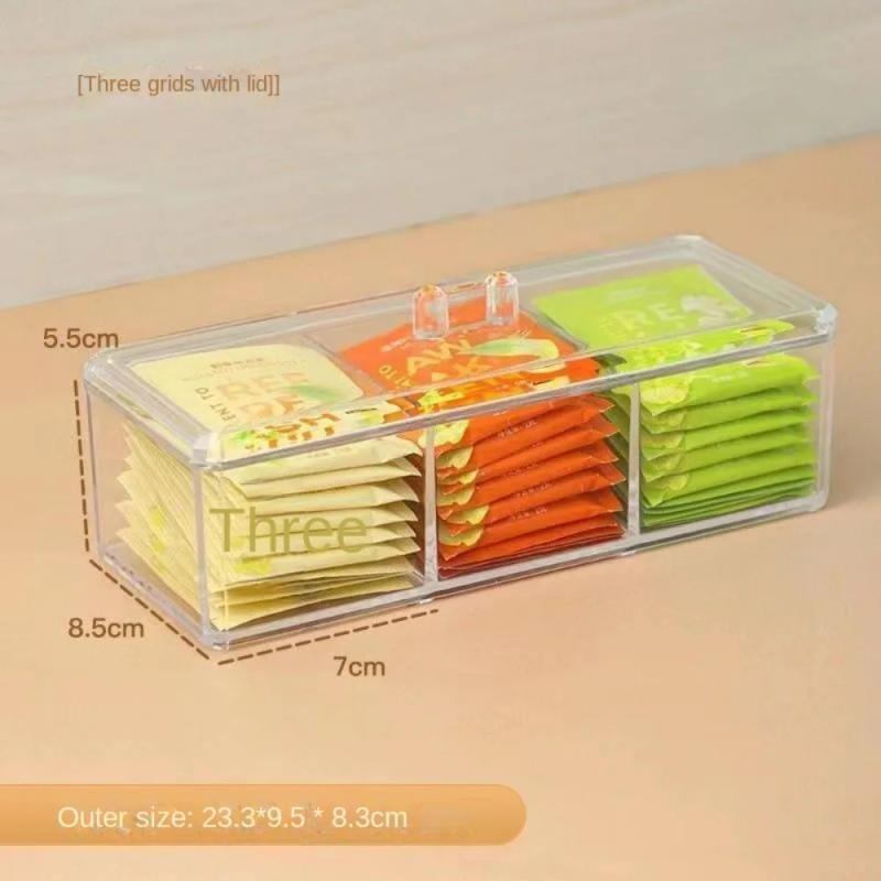 Description Picture 5 of itemAcrylic Tea Bag Organizer Transparent 22*8.5*5.5 CM Tea Bag Storage Box Sort and Organize Storage Shelves Living Room
