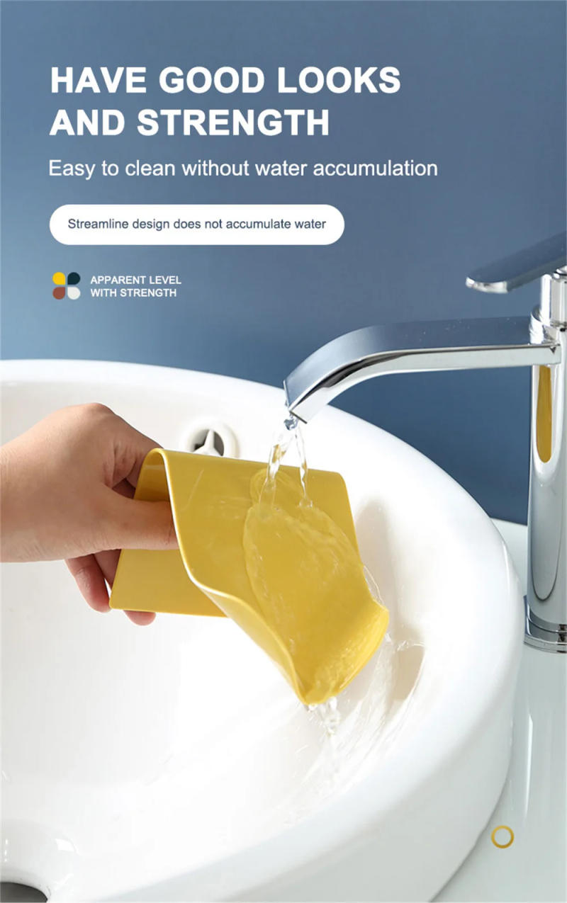 Description Picture 4 of itemHigh Quality Soap Dish Wall-Mounted Soap Box Drainage Soap Holder Soap Rack Punch-Free Soap Sponge Shelf Bathroom Accessories