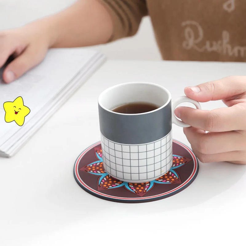 Description Picture 5 of itemSilicone Hot Pot Pads 6.9 Inch Round Hot Trivets for Dining Table Hotpads Art Mats Heat Resistant Pot Holders