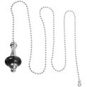 Fan Lamp Finials Decorative Decorative Pull Chain Extender Chandelier Black Beaded Ceiling Iron Fans Zipties