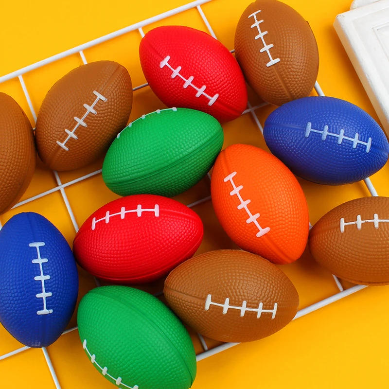Description Picture 3 of item1 Pc Foam Rugby Balls for Children Game Ball American Football Child Toys Footballs Anti-stress Rugby Soccer Squeeze Ball