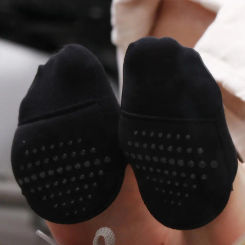 Breathable Silicon Forefoot Socks Soft Invisible Half Feet Socks Elastic Cotton Hosiery Women