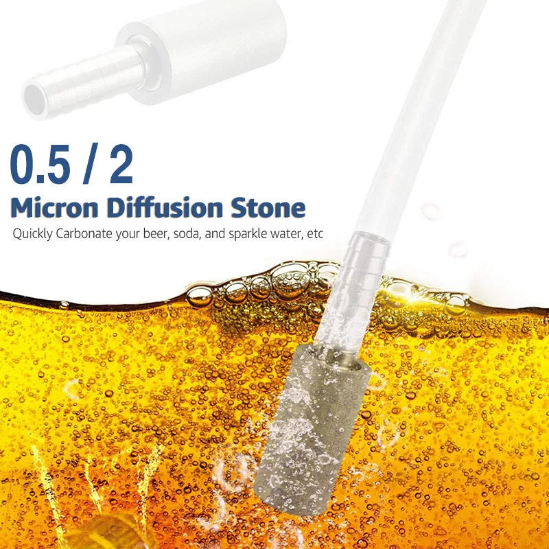 Description Picture 2 of item0.5 Micron/2 Micron Diffusion Stone,Stainless Steel Oxygenation Aeration Stone for Home Brewing Beer Quickly Carbonated,Aquarium