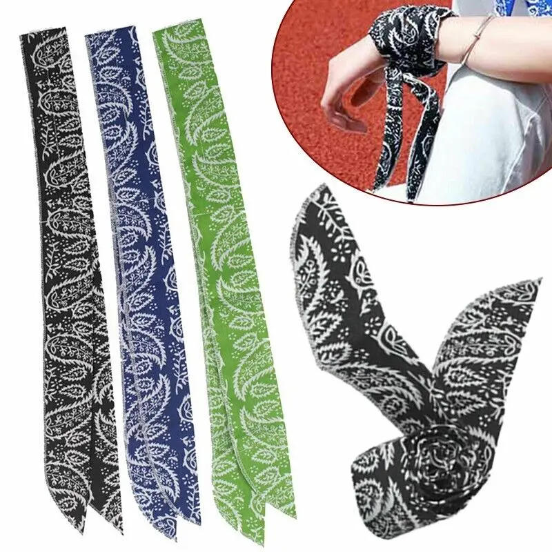Description Picture 6 of itemSummer Ice Cooling Scarf Neck Wrap Headband Cooling Bandana Scarf Outdoor Sports Headband Towel Wristband Sun Protection Scarf
