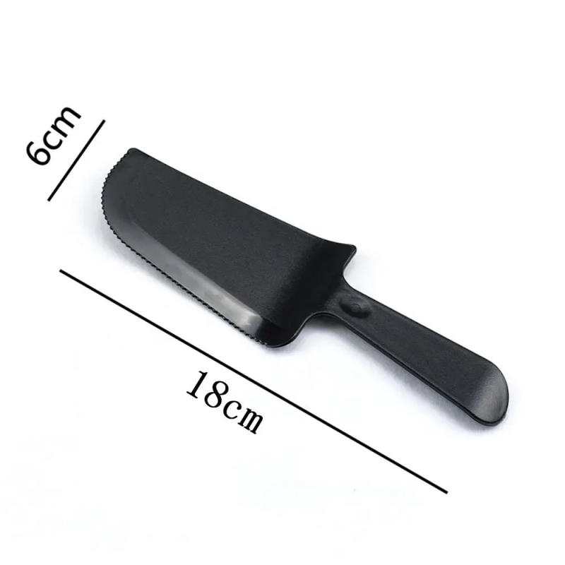 Description Picture 3 of item10Pcs 18*6cm Disposable Plastic Cake Serrated Cutter Knife Individually Packaged Cake Spatula Cake Slicer For Wedding Birthday