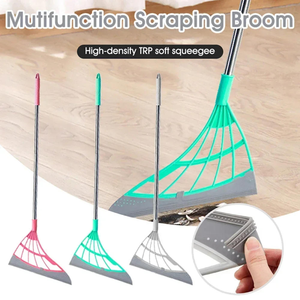 Description Picture 4 of item1/5/10PCS Magic Broom Window Washing Wiper Silicone Broom Floor Cleaning Squeegee Magic Sweeper Cleaning Home Silicone Mop
