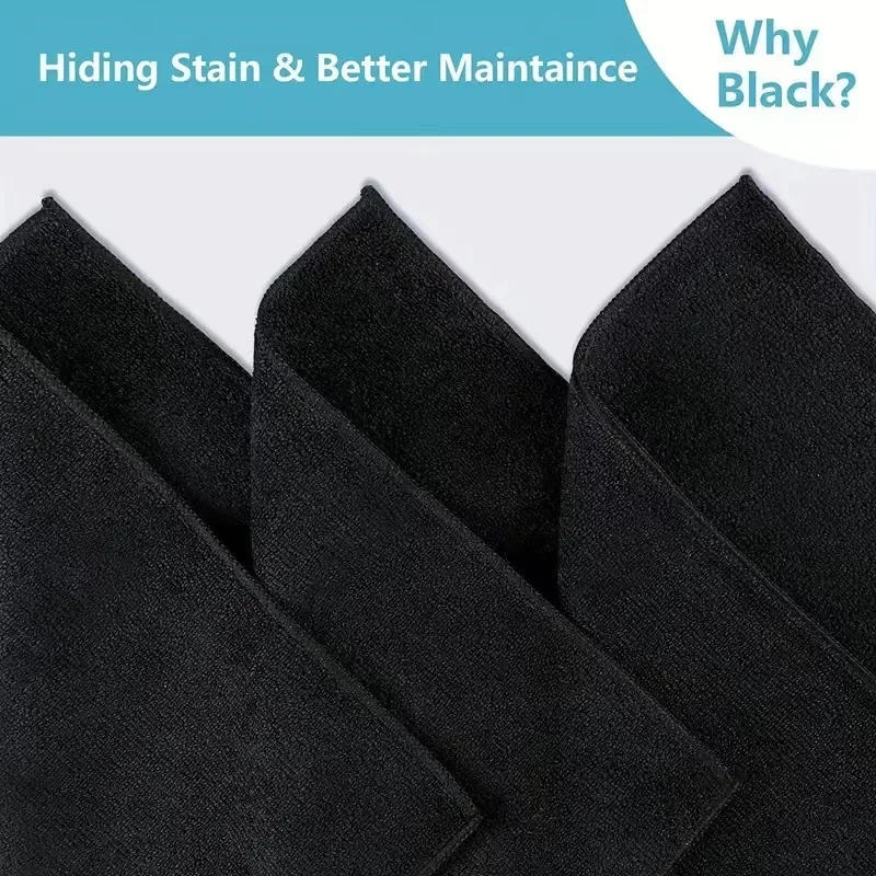 Description Picture 4 of itemThicken Microfiber Cleaning Cloths Lint Free Microfiber Cleaning Towel Cloths Reusable Cleaning Towels Absorbent for Car Window