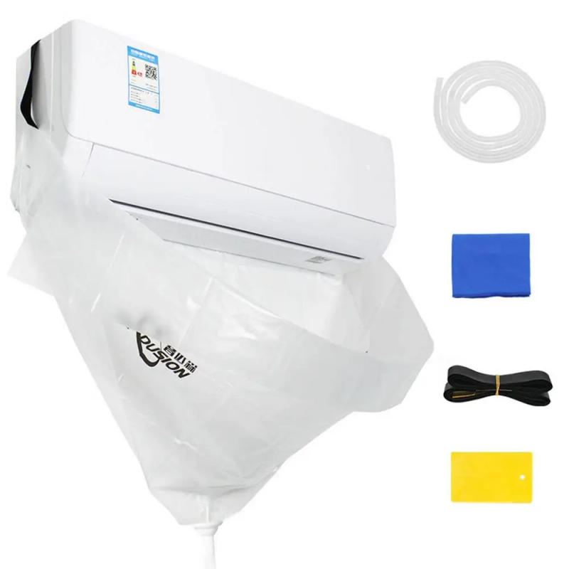 Description Picture 2 of itemAir Conditioner Cleaning Kit Air Conditioning Dust Washing Cover Bag Open Style AC Dust Washing Clean Cover With 10ft Pipe &