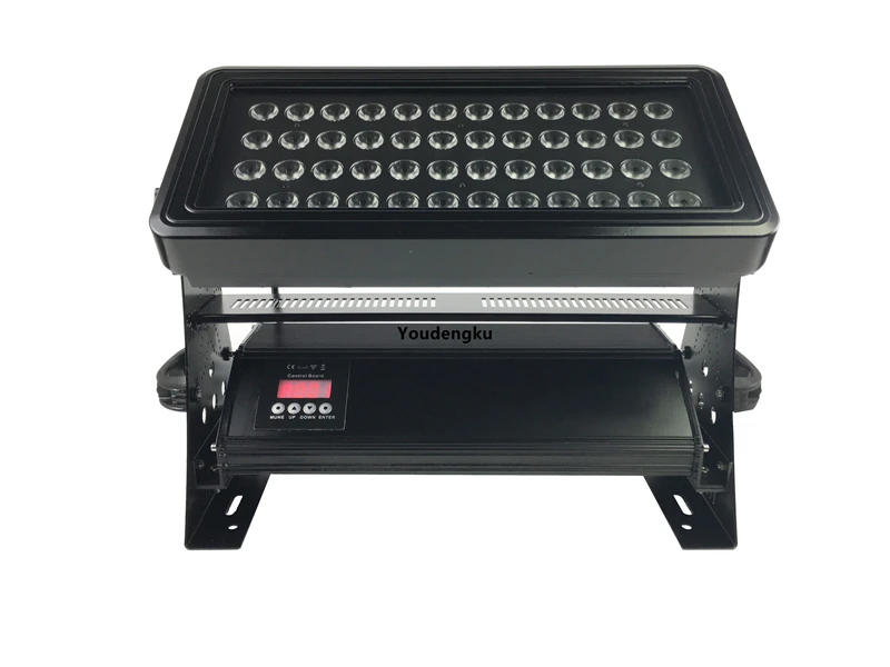 Description Picture 2 of item2 pieces Waterproof building LED wash light 48*18W rgbwa uv 6in1 dmx512 City Color Wall Washer LED Outdoor Walling Uplights