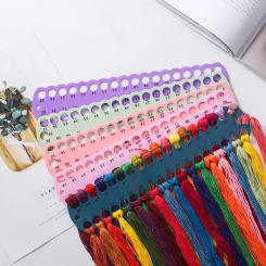 5PCS Embroidery Floss Organizer Cross Stitch Thread Holder Storage Tool Cross Stitch Thread Finishing Tool