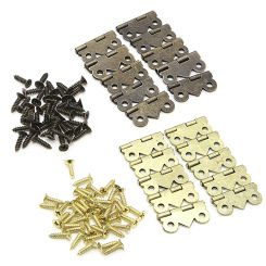 Y1UB 10x Mini for Butterfly Door Cabinet Drawer Jewellery Box Hinge Furniture 20mm