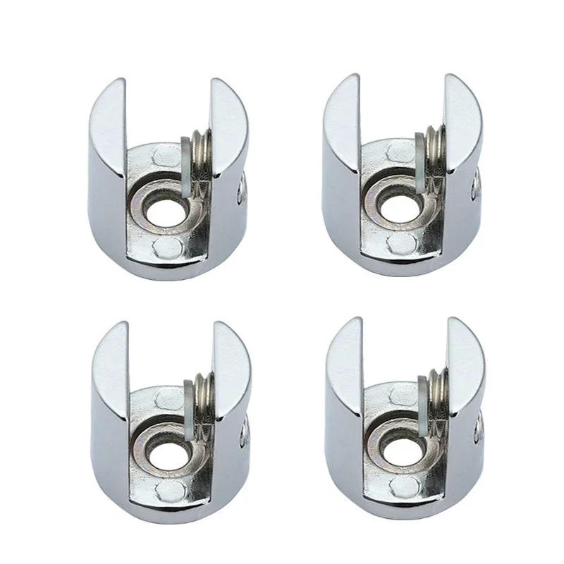 Description Picture 2 of item4pcs/lot K136 Glass Clamp Glass Plated Brackets Zinc Alloy Chrome Finish Shelf Holder Support Brackets Clamps for 8mm/10mm/12mm