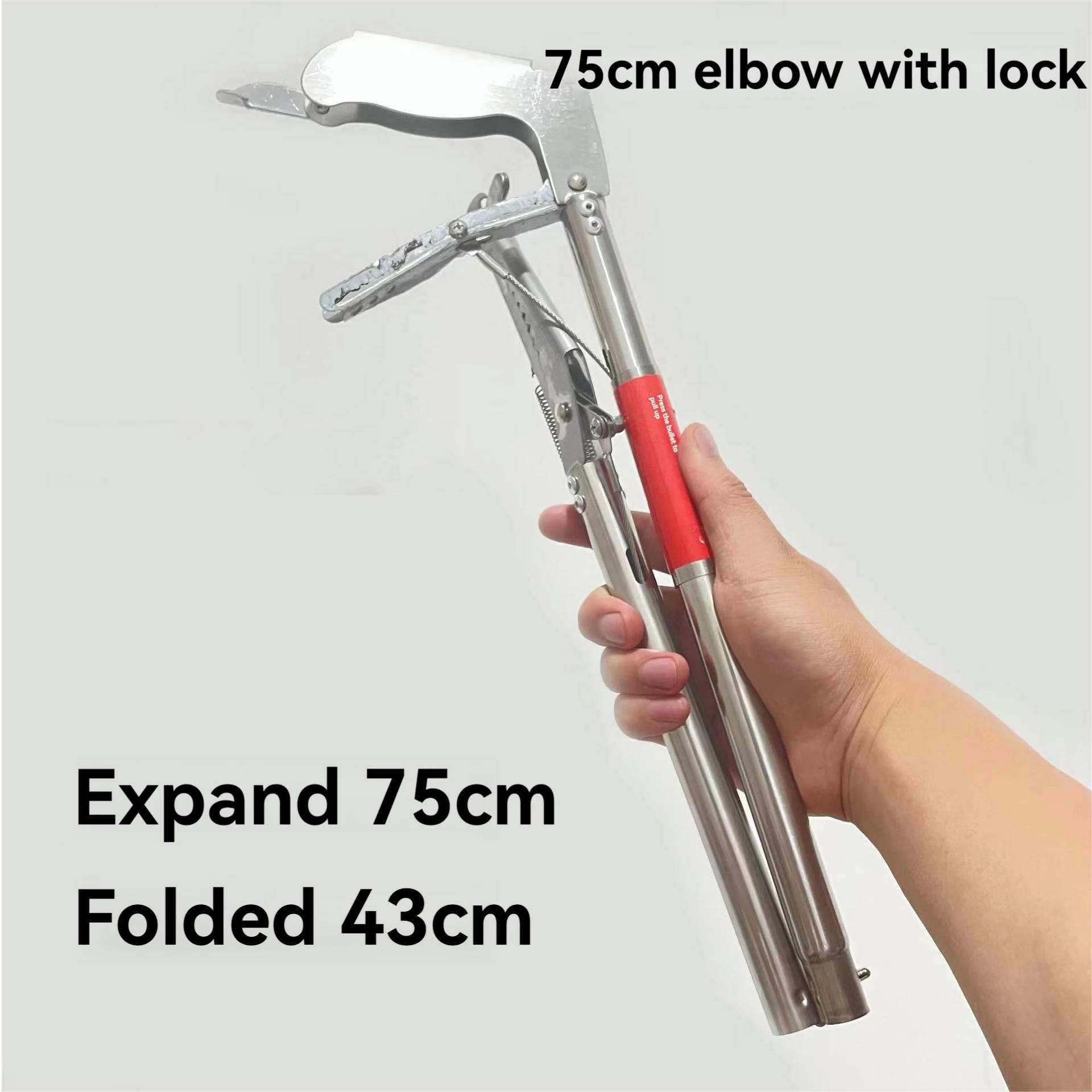 Description Picture 6 of itemStainless Steel Snake Catcher Tongs Two Types Head Foldable Reptile Grabber Tool Snake Hook Catcher Tool for Outdoor