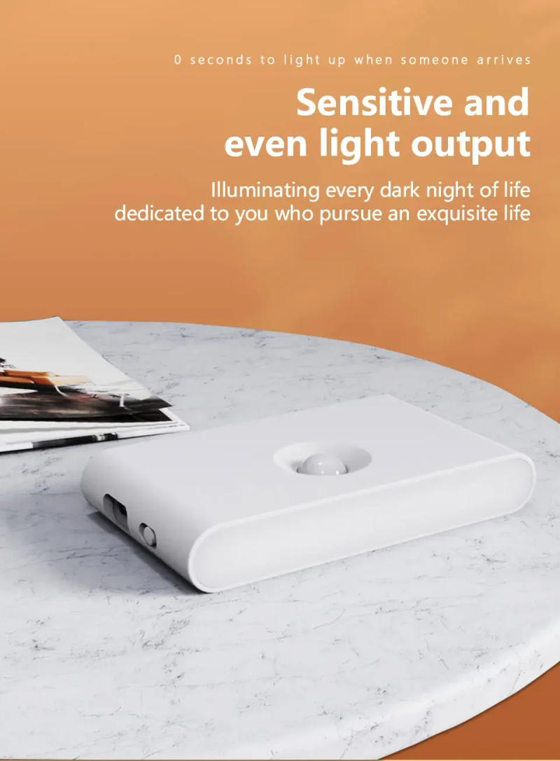 Description Picture 4 of itemLED Magnetic Body Sensor Night Light White Upside Down USB Rechargeable Bedroom Bedside Bathroom Cabinet Kid Room Night Lighting