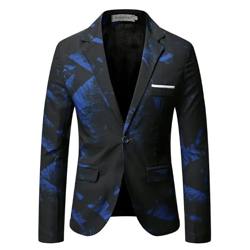 Description Picture 5 of itemLeisure suit Korea slim business professional formal printed suit jacket