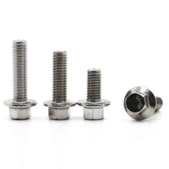 1-10pcs M5 M6 M8 M10 M12 GB5787 A2-70 304 Stainless Steel Hexagon Head Screw with Serrated Flange Cap Hex Washer Head Bolt