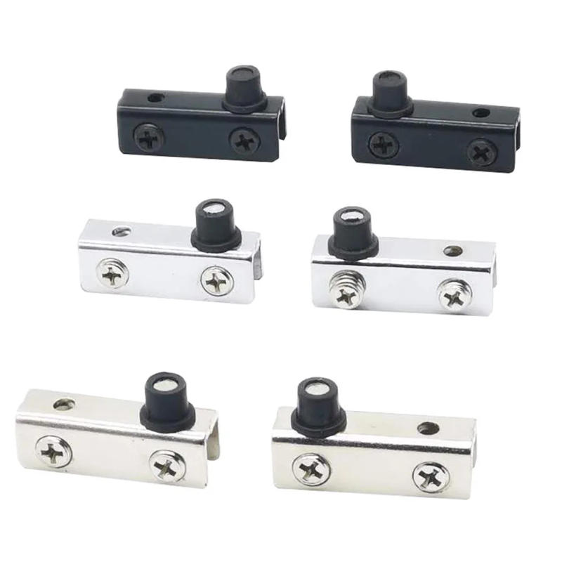 Description Picture 6 of itemHardware Cabinet Door Clips Metal Reliable Shaft Hinge 2PCS Home Improvement Latches 40X13mm Anti-corrosion Black