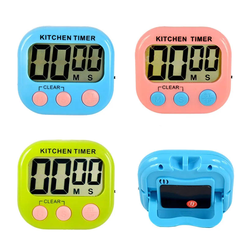 Description Picture 5 of itemLarge Magnetic Digital LCD Kitchen Cooking Timer Stopwatch Loud Alarm Clock Timers Count Down Up Training Countdown&up Timers