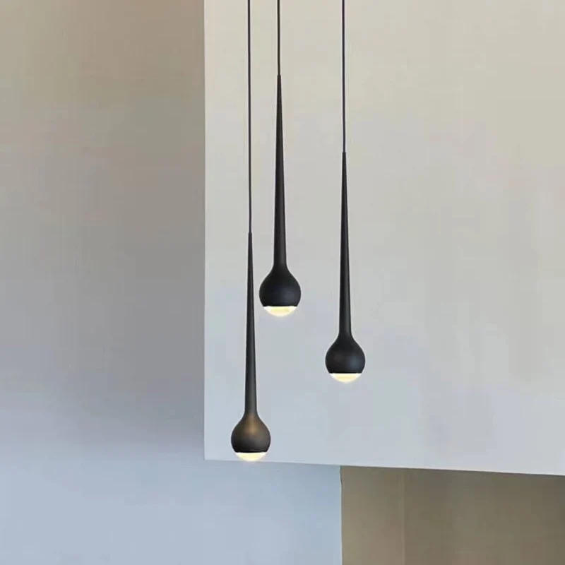 Description Picture 5 of itemModern Led Droplet Dripping Pendant Light for Bedroom Bedside Hanging Lamp Hotel Kitchen Stairs Ceiling Chandeliers Decoration