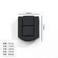 2pcs black-S