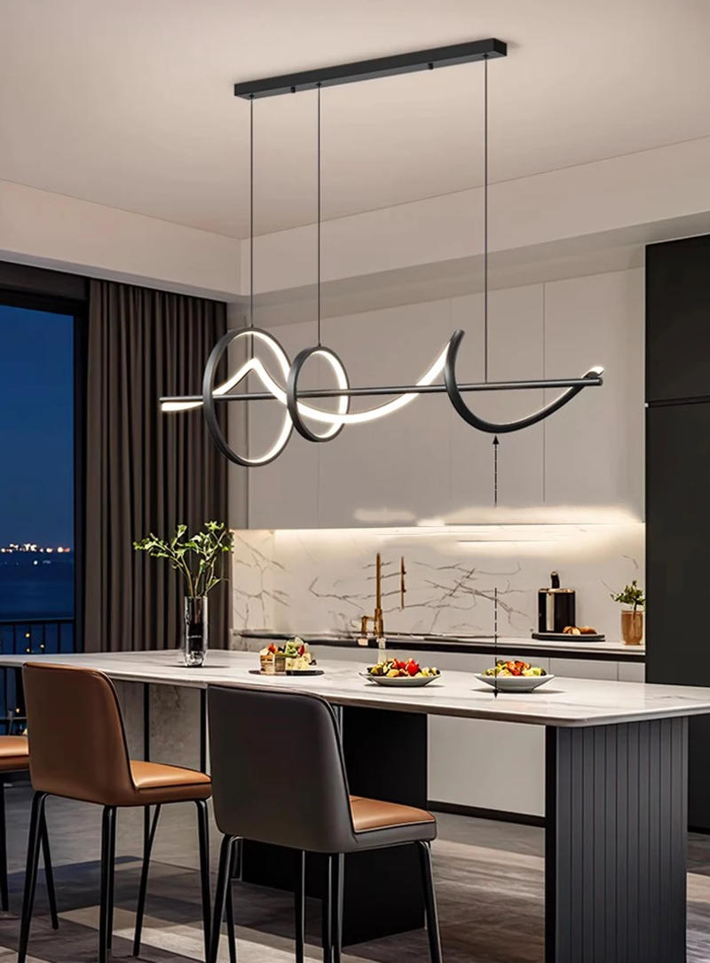 Description Picture 2 of itemModern dine dining room Pendant lights indoor lighting Ceiling lamp hanging light led Chandeliers for living room indoor lightin