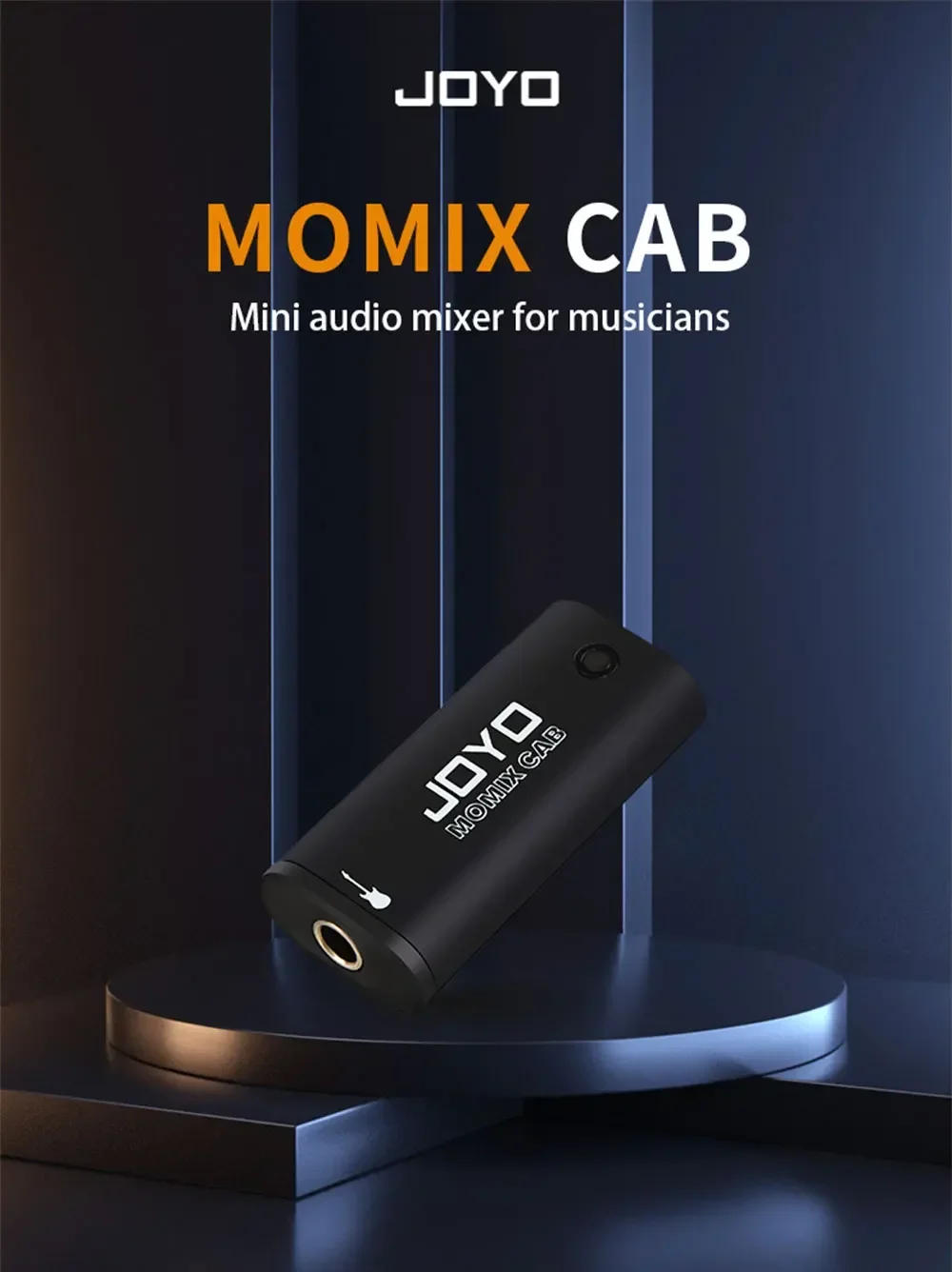 Description Picture 2 of itemJOYO MOMIX CAB Portable Pocket USB Sound Card Guitar Headphone Recording Live Streaming Plug and Play Mini Audio Mixer