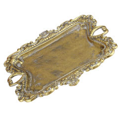 Wedding Ceremony Decorations Display Tray Ring Holders for Jewelry Disk Metal Storage Trays Organizer Dish