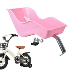 1pcs Kids Bike Seat Post Doll Seat With Entrainment Pink Baby Doll Cycle Seat Decorate Attachment For Dolls Toys Accessories
