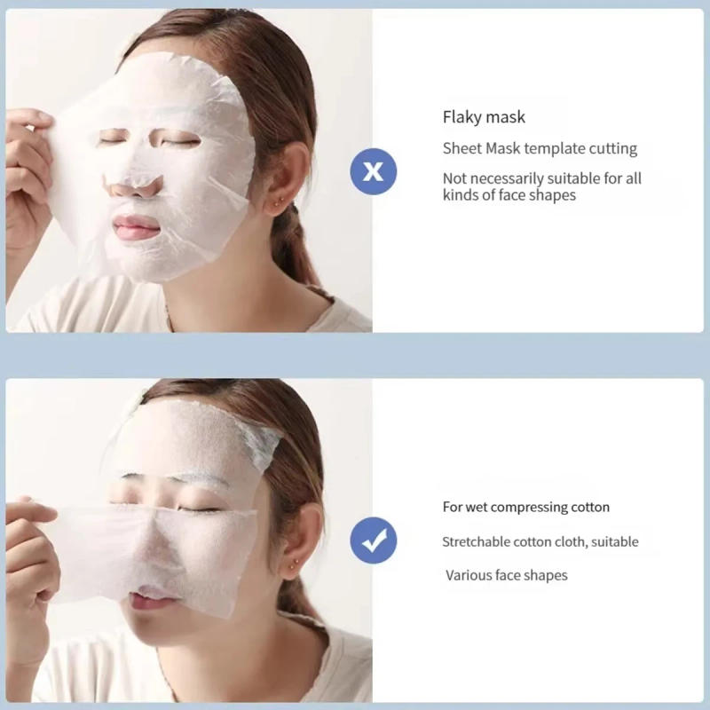 Description Picture 5 of item200pcs of Disposable Pre-Makeup Moist Cotton Pads, Portable Makeup Removal Cotton Pads, Breathable Mask Paper