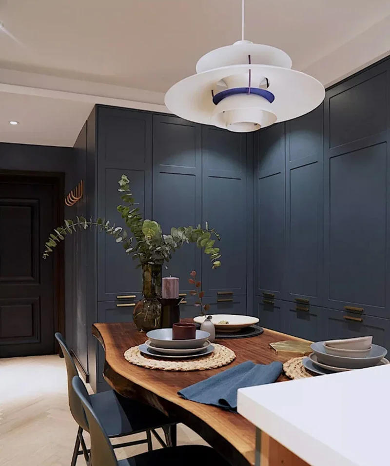 Description Picture 3 of itemDenmark Designer Pendant Light for Dining Room Table Bedroom LED Hanging Lamp Aluminium Flying Saucer Fixture Lustres Luminária