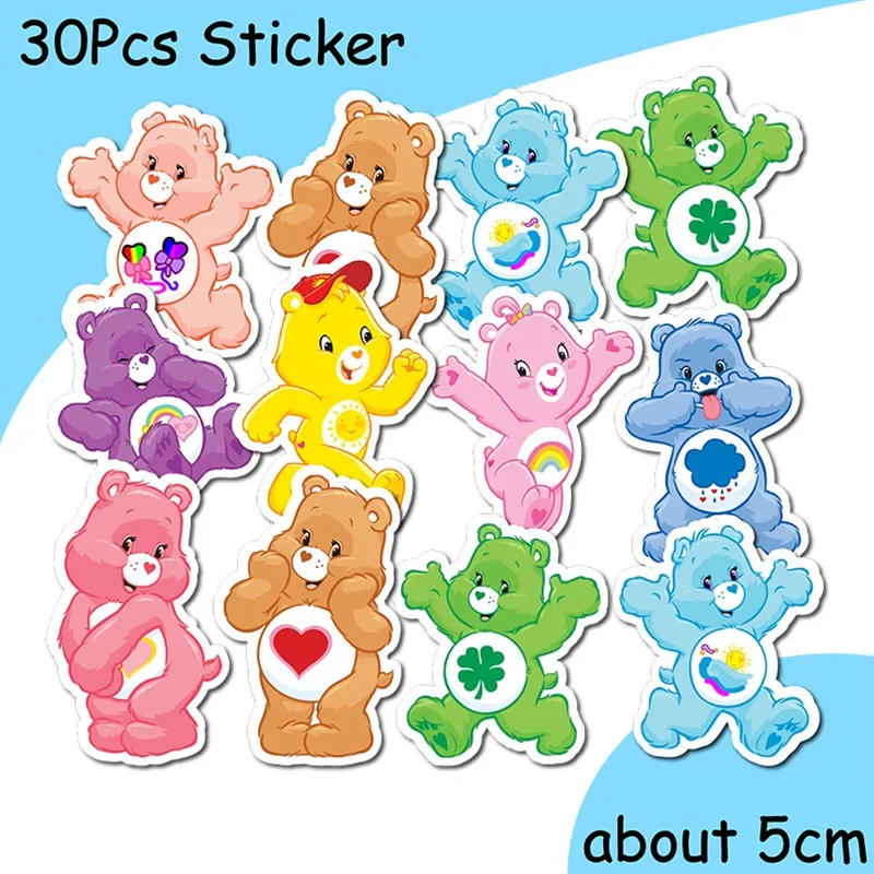 Description Picture 3 of itemrainbow bears birthday decoration angle disposable tableware cup plate tablecloth baby shower kids girls boy party supplies