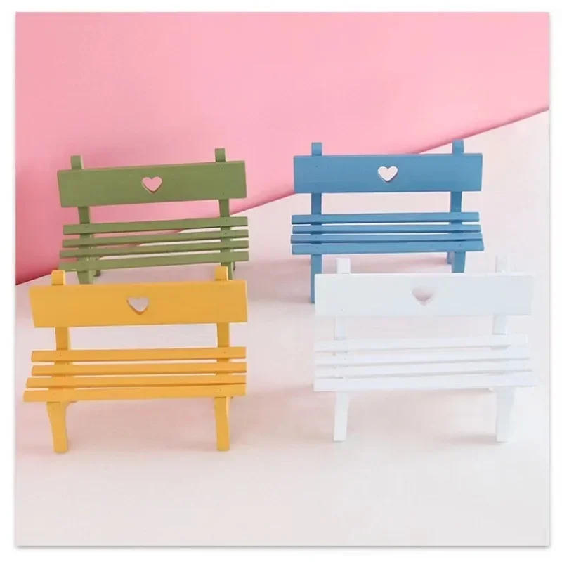 Description Picture 6 of itemMini Bench Miniature Fairy Garden Figurines DIY Craft Micro Landscape Dollhouse Wood Statue Home Decoration Sculptures Garten