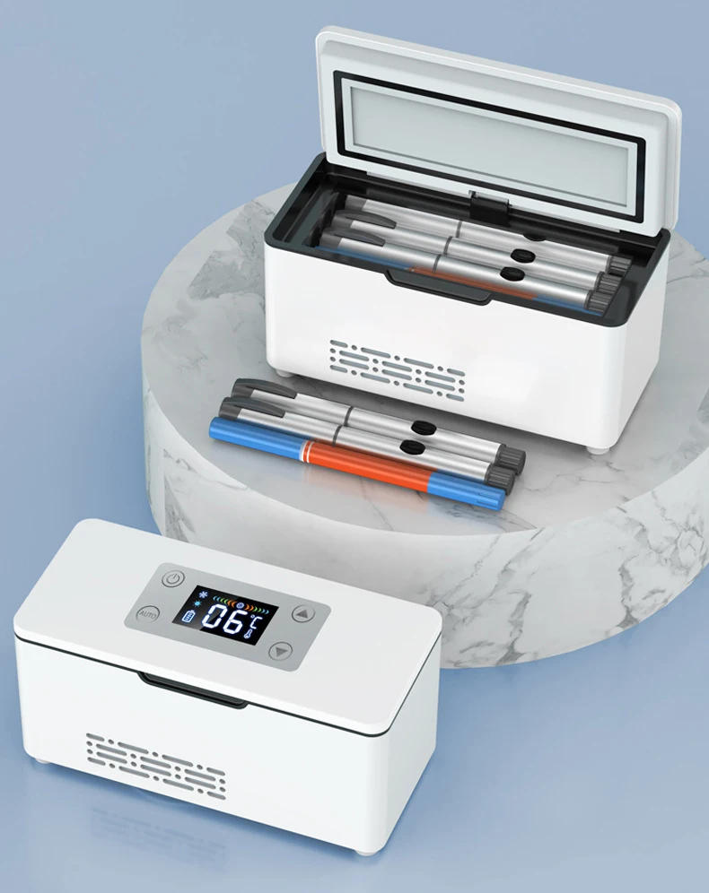 Description Picture 3 of itemCar Portable Refrigerated Box Cool Box Cooler For Drug Growth Hormone Interferon Insulin USB Charging Thermostat Mini Fridge