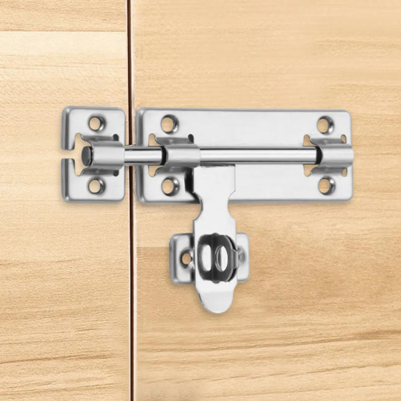 Description Picture 2 of itemBrand New Door Bolt Latch Lock Security Silver Stainless Steel 1 Pcs 4inch/6inch/8inch Anti-Theft For Cupboard