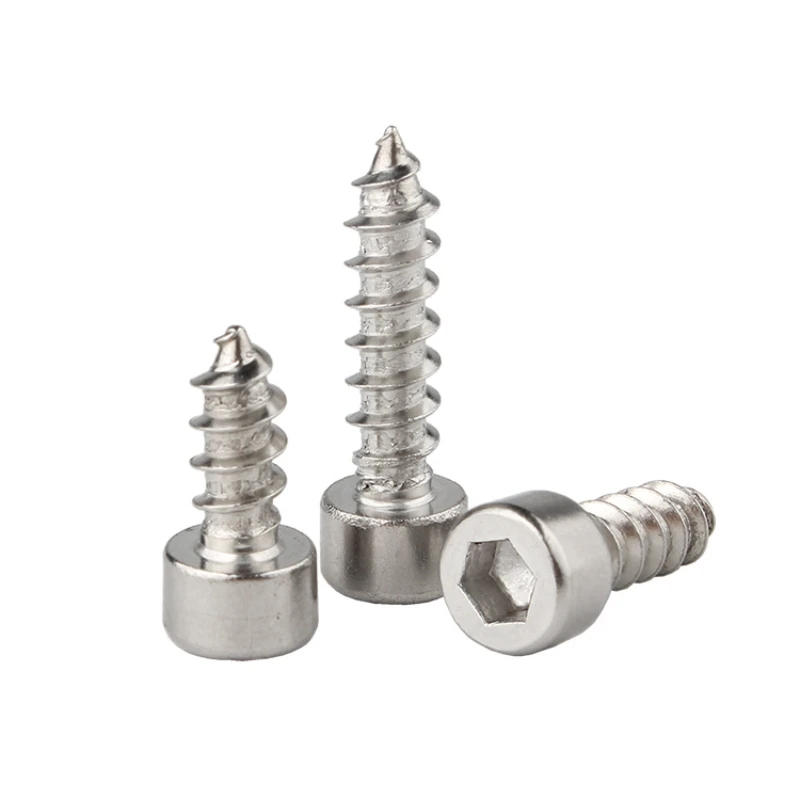 Description Picture 3 of item304 Stainless Steel Hex Hexagon Socket Cap Head Self-Tapping Wood Screws M1.7 M2 M2.3 M2.5 M3 M3.5 M4 M5 M6 M8 Allen Bolts