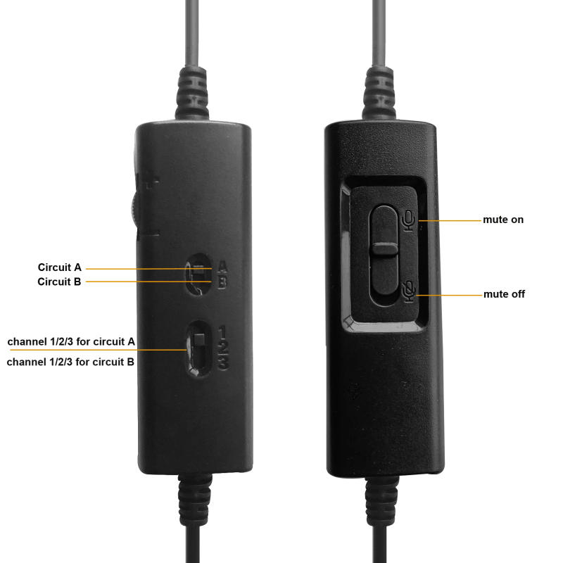 Description Picture 4 of itemCorded Telephone Headset with Microphone Call Center Telephone Headphones Noise Cancelling Landline Phone Headset Rj11