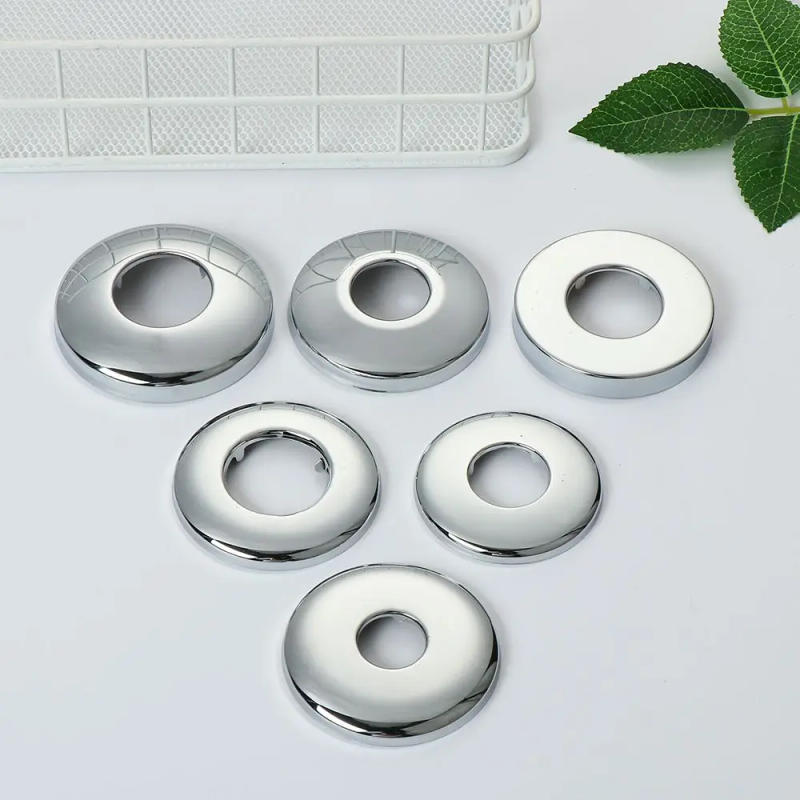 Description Picture 4 of itemStainless Steel Water Pipe Wall Covers Shower Faucet Decorative Flange Cover Chrome Finish Kitchen Bathroom Accessories